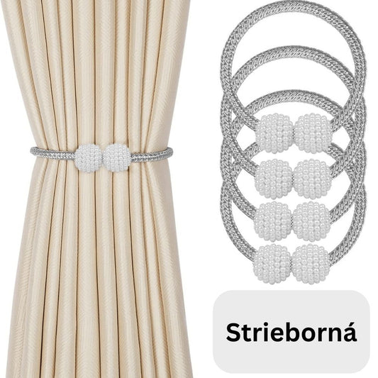 Magnetické šnúry na záclony a závesy (sada 4)