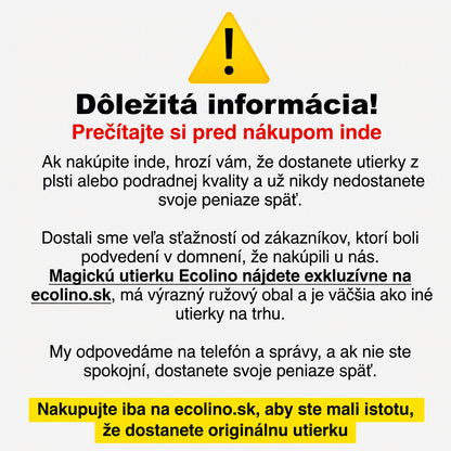 Magická utierka Ecolino z mikrovlákna (Sada 5 kusov)